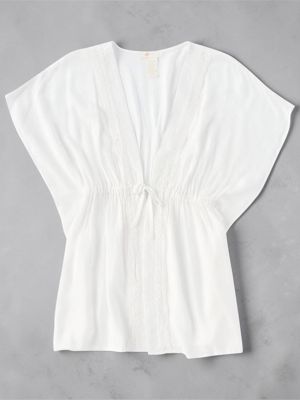 Gianni Bini Girls Woven Tie-Front Poncho Swimsuit Cover Up